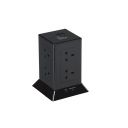 Ebts8usbbk Tower Socket Black 8s+2usb,2mtr Cable With Surge Protection Rr