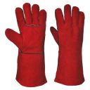H.D Welders Gloves Red,One Piece
